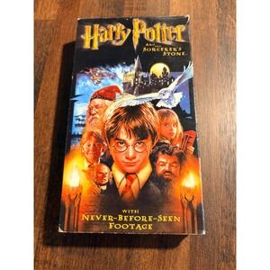 Harry Potter Sorcerer's Stone VHS 2002‎ Warner Home Video Never Seen Footag